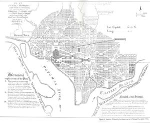 Andrew Ellicott's Plan for Washington, D.C., 1792