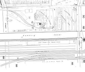 Otto Street (top of map) in 1889
