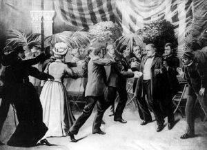 An Artist's Depiction of President McKinley's Assassination.