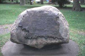 Plaque at Seneca Indian Park