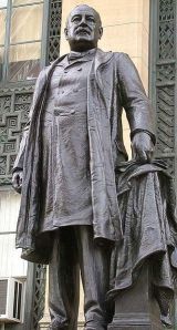 Statue of Cleveland at Buffalo City Hall