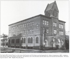 Our Lady of Mount Carmel Church, built in 1906 on LeCouteulx Street