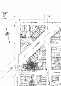 1925 Sanborn Map Showing Alaska Alley
