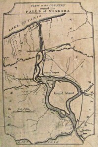 map of military road - from buffalo history gazette