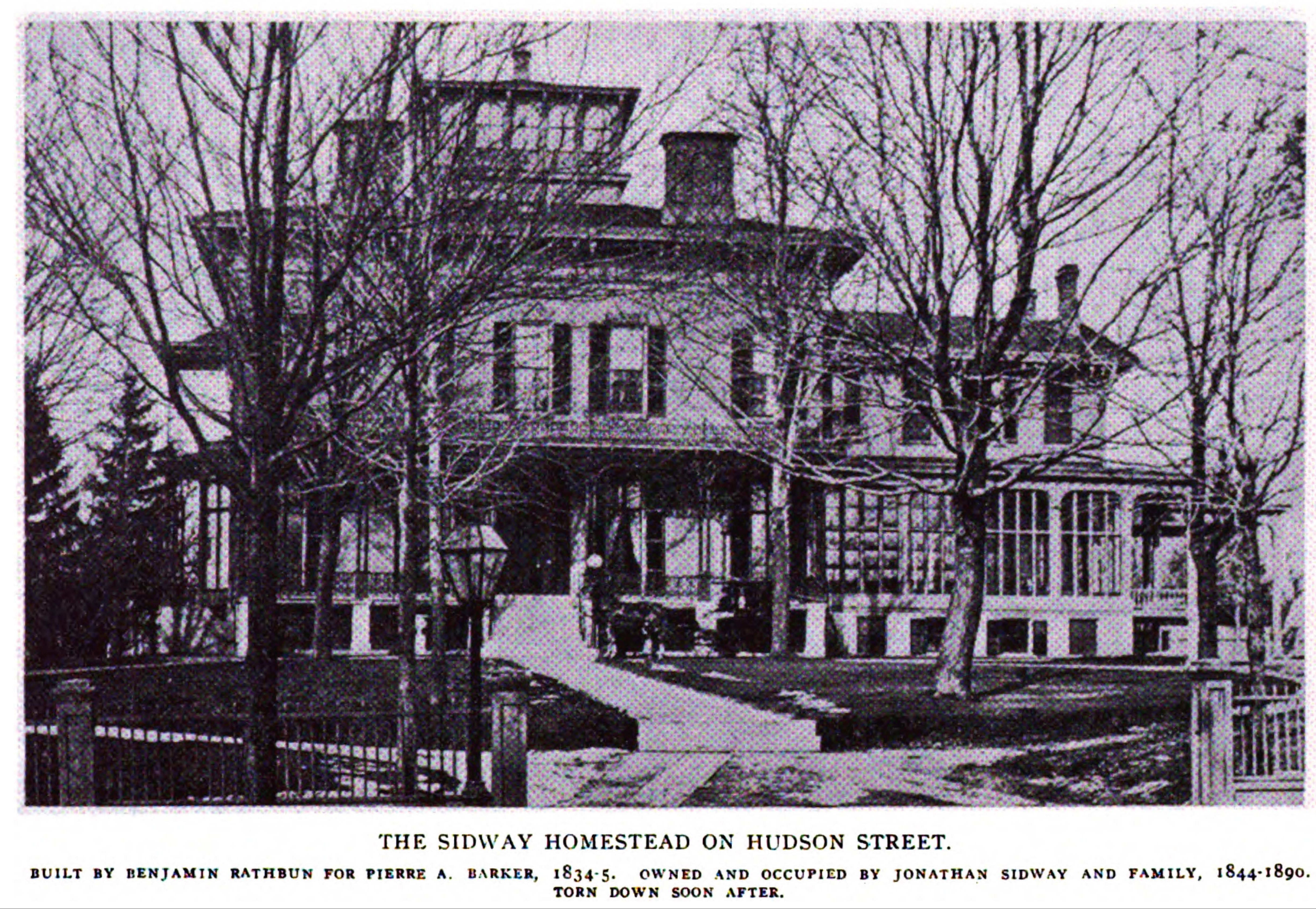 sidway mansion from picture book of earlier buffalo